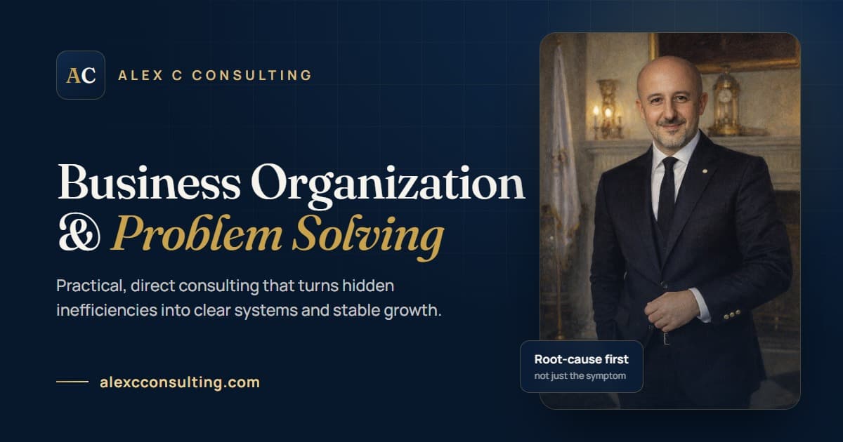 Alex C Consulting — Web Sajt za Poslovni Konsalting