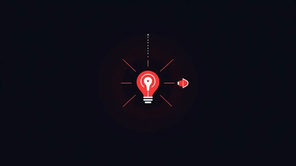 Crvena sijalica sa ikonom bez zvuka predstavlja inovativne AI alate za automatizovanu SEO optimizaciju i kreiranje sadržaja