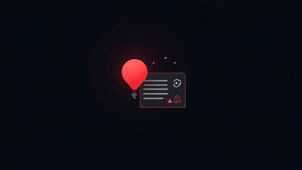 Crveni balon i grafikon sa AI simbolima predstavljaju optimizaciju sajta za pretragu i AI agente preporuke