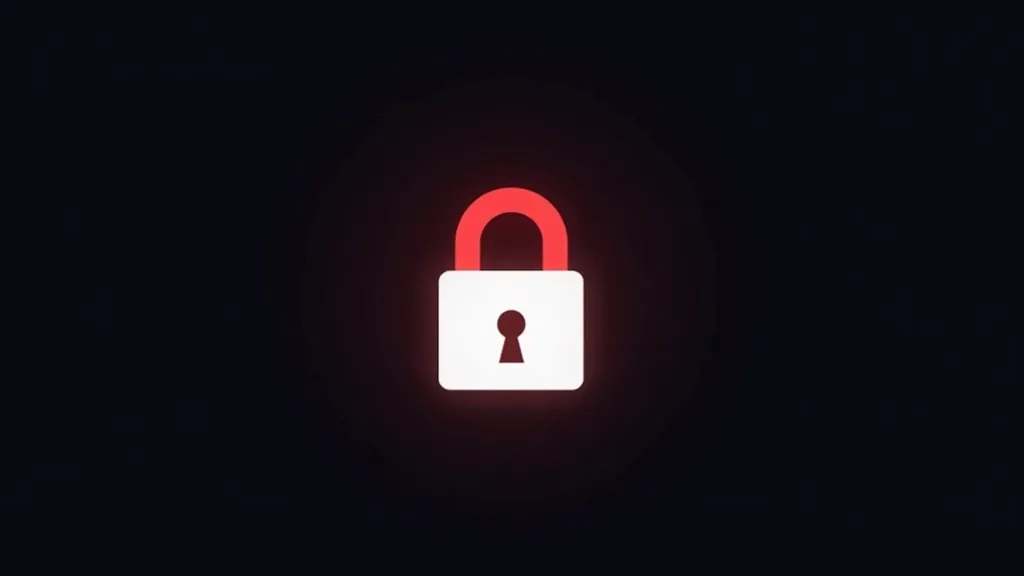 Zaključana kontakt forma sa crvenim katancem, simbolom bezbednosti i zaštite podataka GDPR