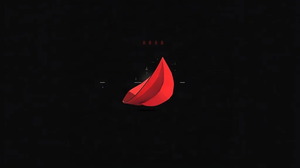 Crveni 3D logo u obliku lista - branding za mala preduzeća