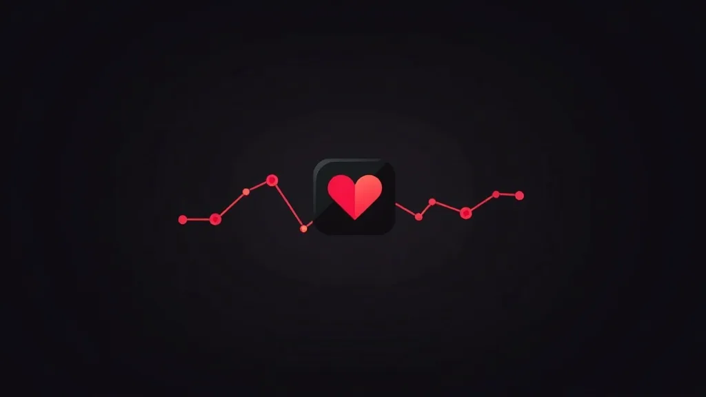 Grafikon srca i statistike za Instagram marketing mala preduzeća sa crvenim linijom trenda