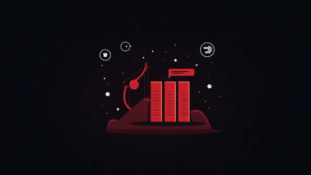 Ilustracija WordPress CMS sistema sa serverima i alatima za upravljanje web sajtom