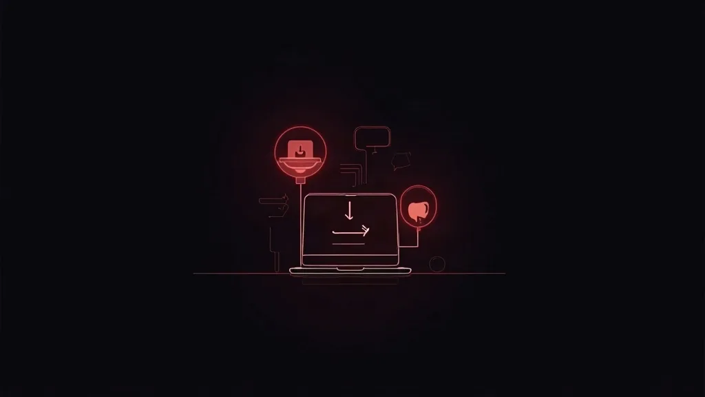 Hiperautomatizacija za mala preduzeća - neonski dijagram prikaza procesa automatizacije poslovanja i optimizacije sistema