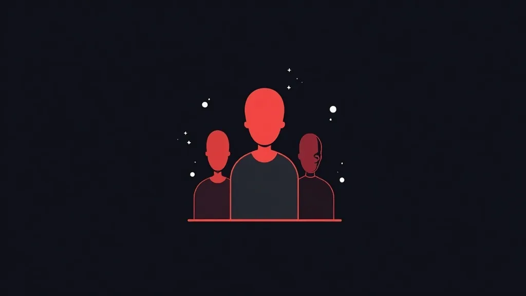 Tri influensera sa crvenim profilima - influencer marketing i online promocija brenda ilustracija