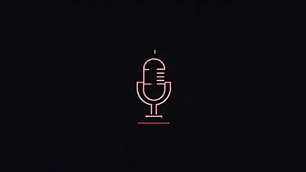 Neonska ikona mikrofona za glasovnu pretragu - voice search optimizacija strategije