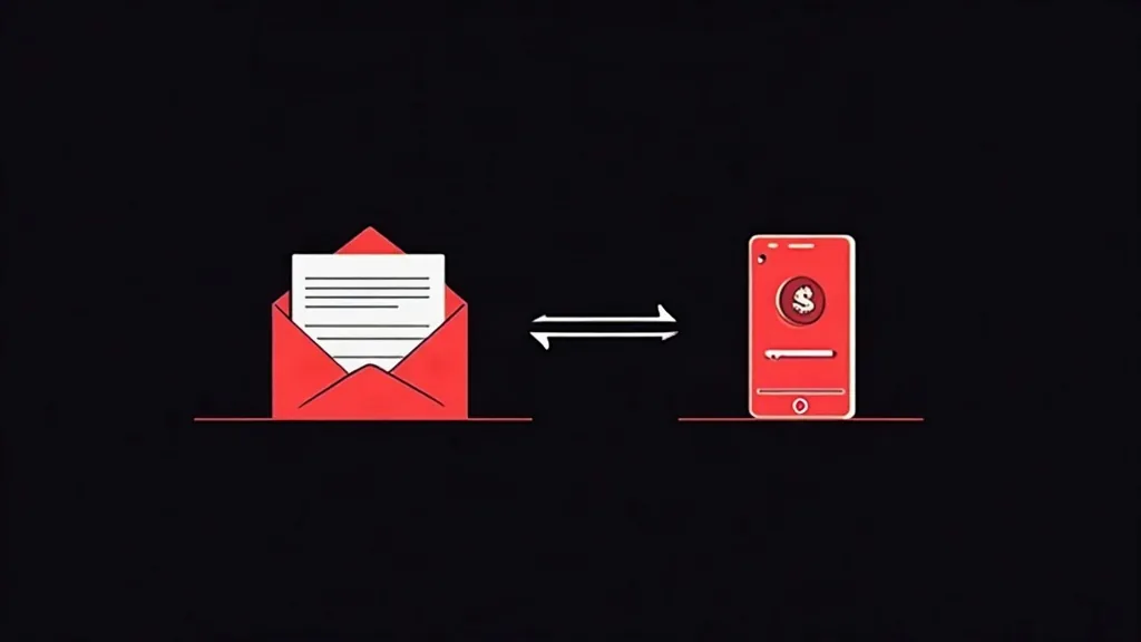 Razmena između email-a i mobilnog telefona za generisanje vođstava i prodaje online