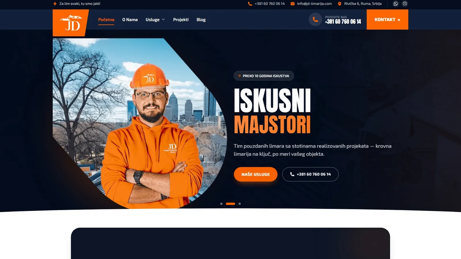 JD Limarija — Digitalna transformacija građevinske limarije
