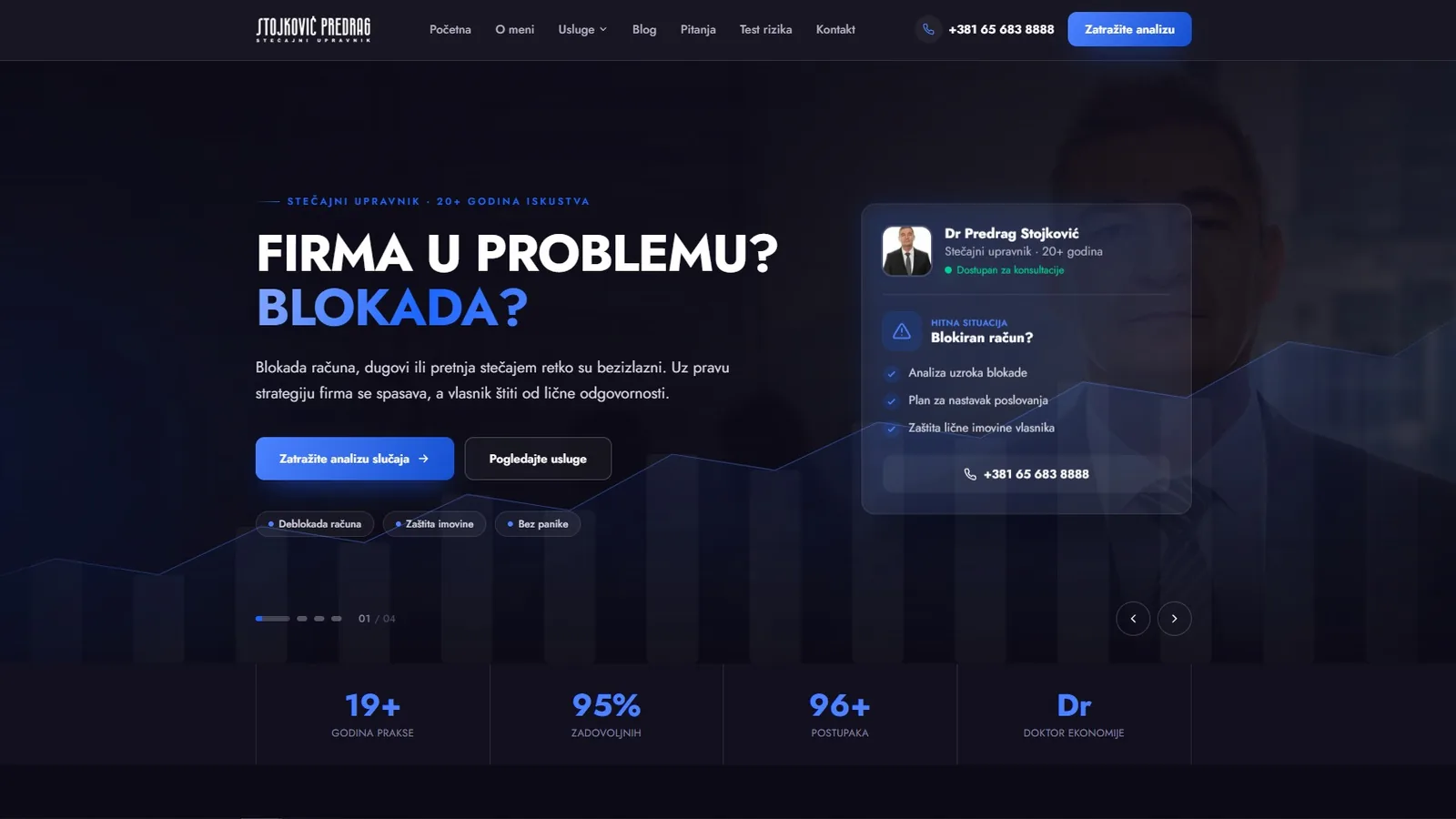 Stečaj.rs — SEO i Content Marketing Kampanja